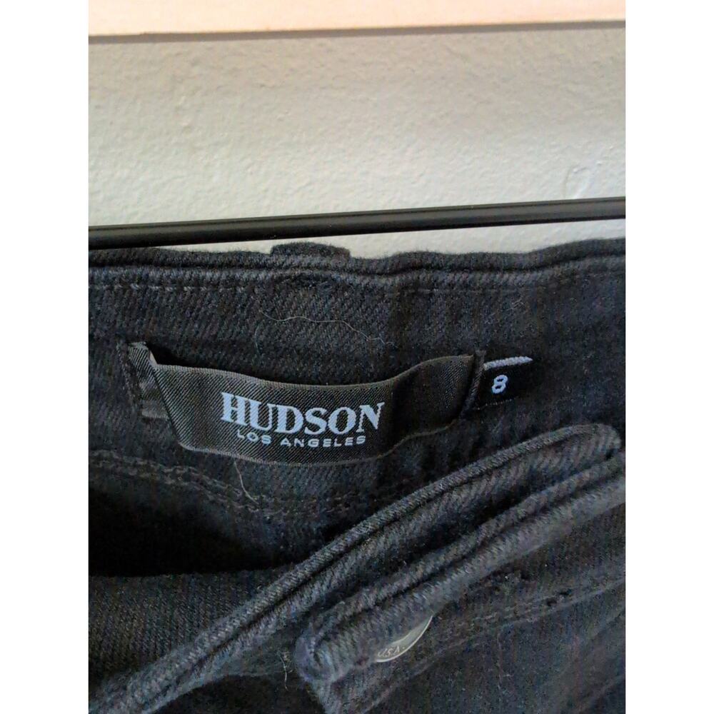 Hudson Jeans Black Flap Pocket Crops size 8 - Picture 2 of 4